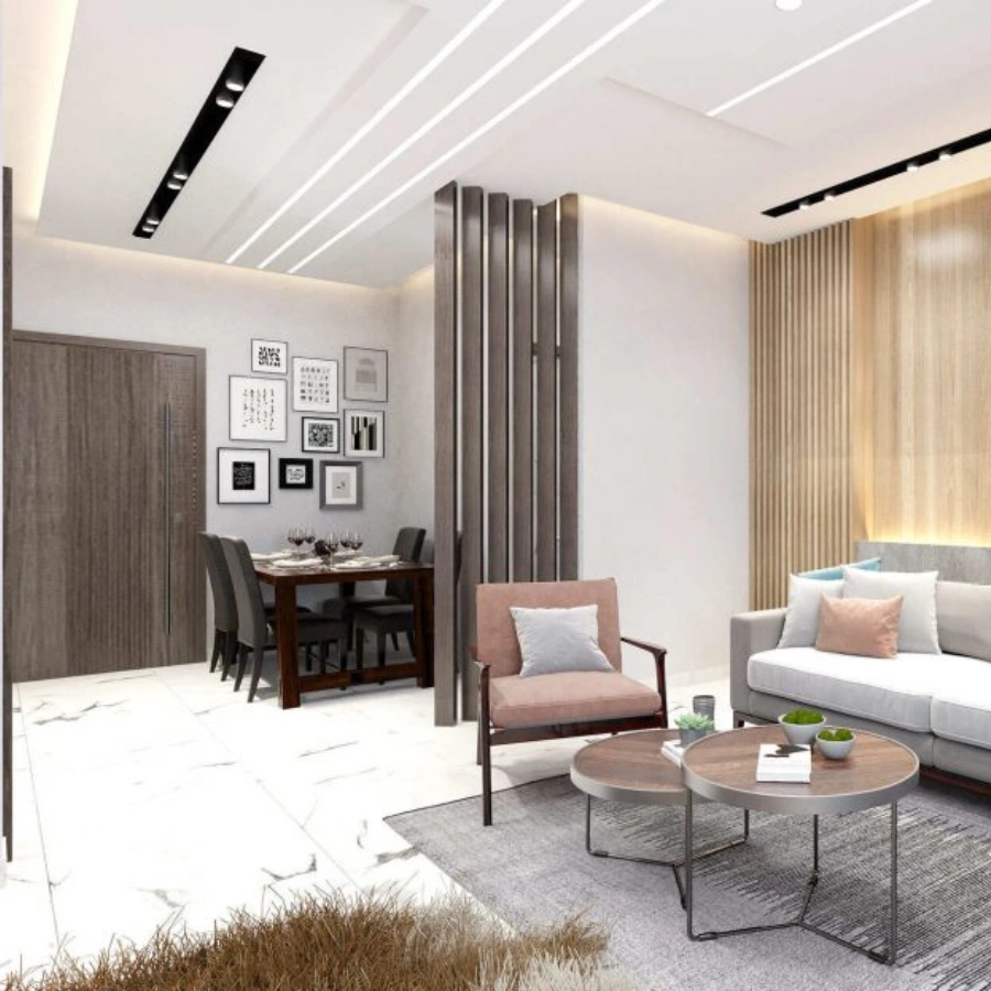 Salon lumineux dans un appartement à vendre à Résidence Paris, iberia, Tanger