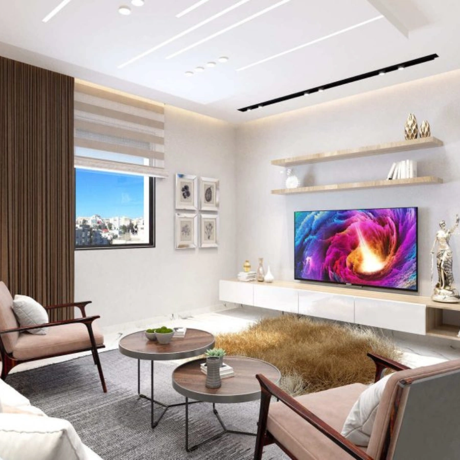 Salon lumineux dans un appartement à vendre à Résidence Paris, iberia, Tanger