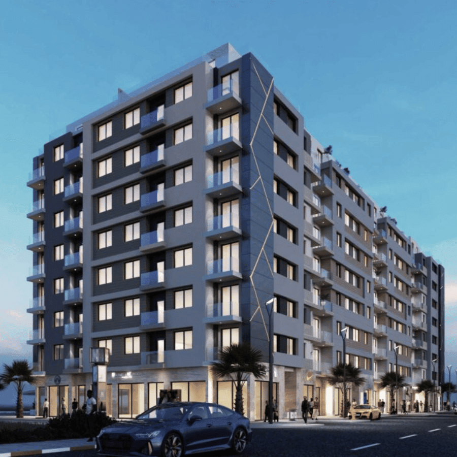 Façade extérieure de la résidence Golf Gardens à Tanger