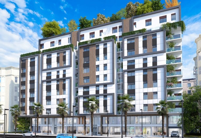 Façade moderne de la Résidence Paris à Tanger