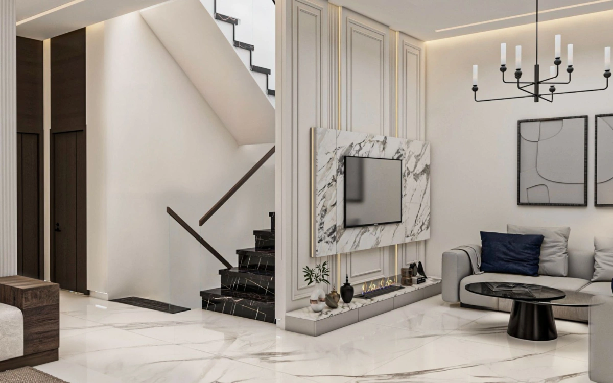 Modern villas for sale with pool in Achakar Garden Tangier Morocco