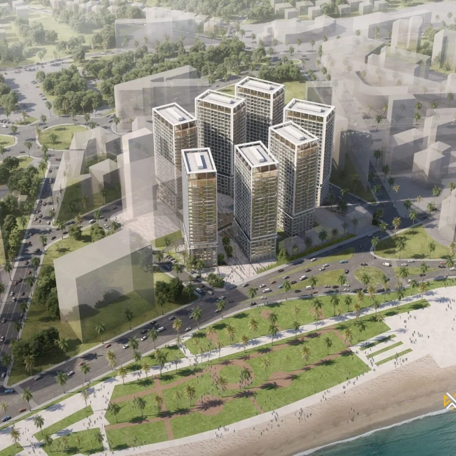 Seafront apartment for sale in Cap Towers with full Mediterranean view